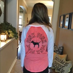 vs pink longlseeve shirt